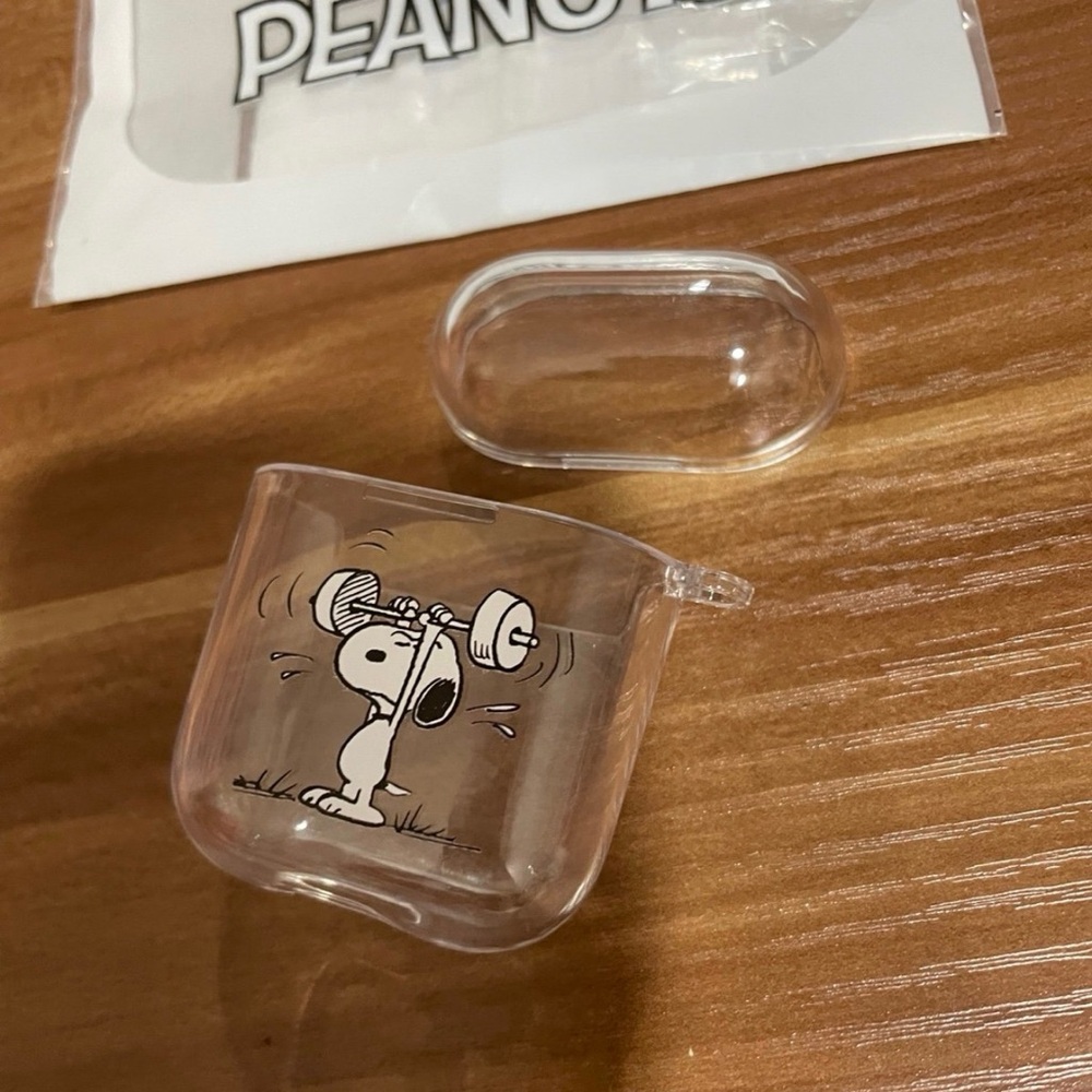 Snoopy Clear Earbud Headphones Case